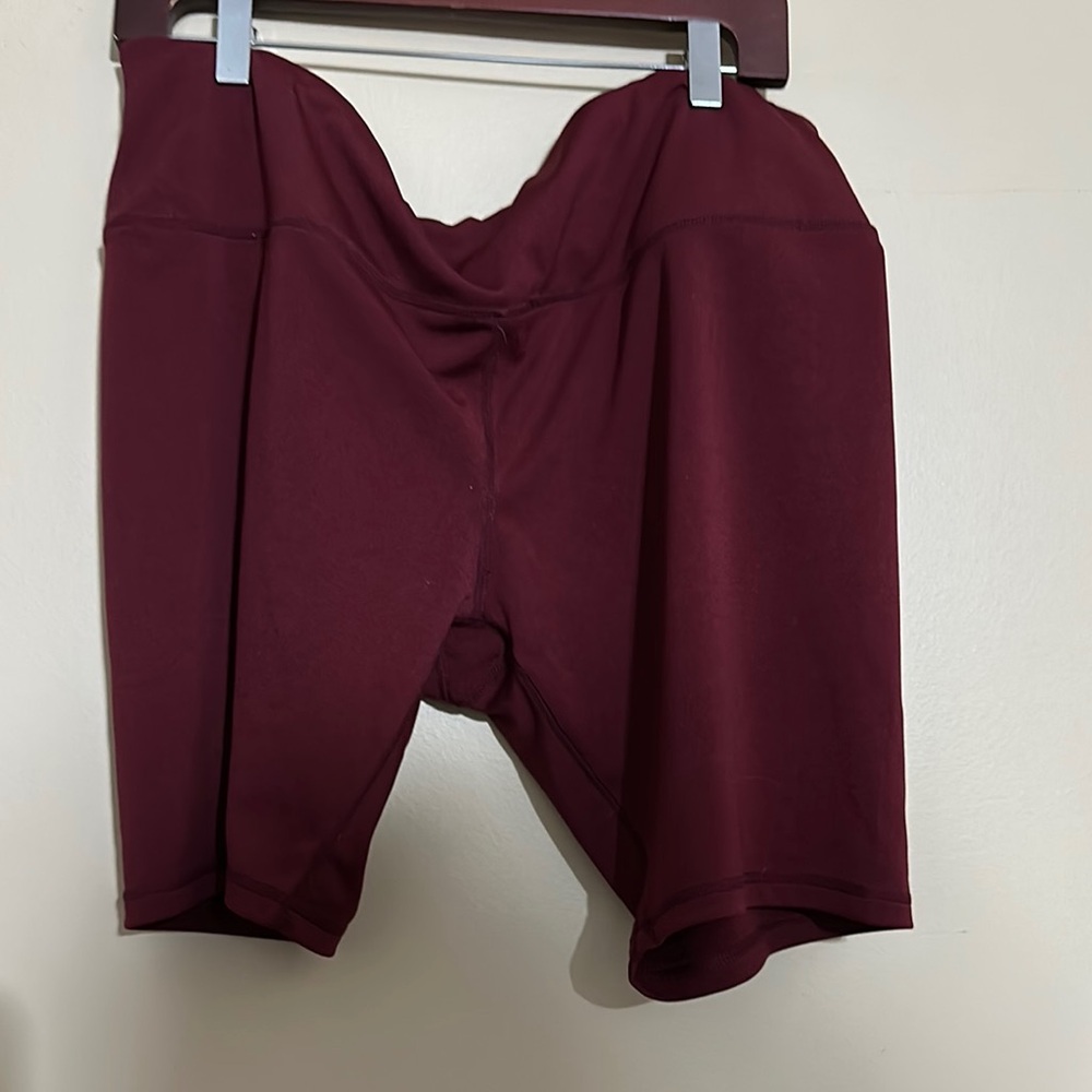 Women's Burgundy Bike/althetic Shorts